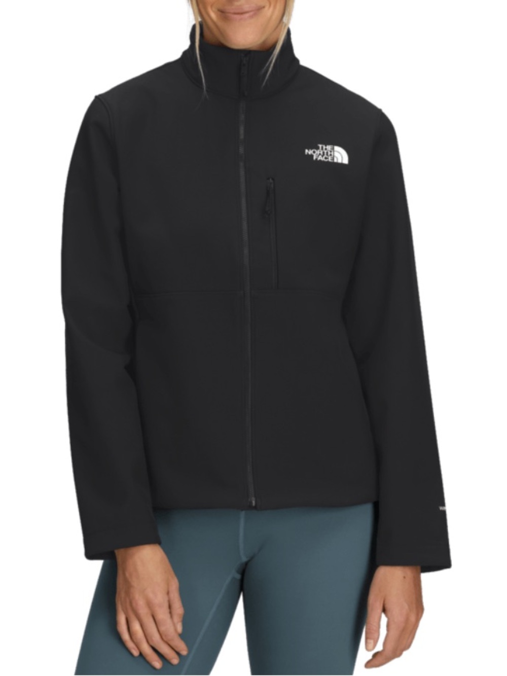 The North Face Apex Bionic WindWall Softshell Jacket Black Women’s XXL Full Zip